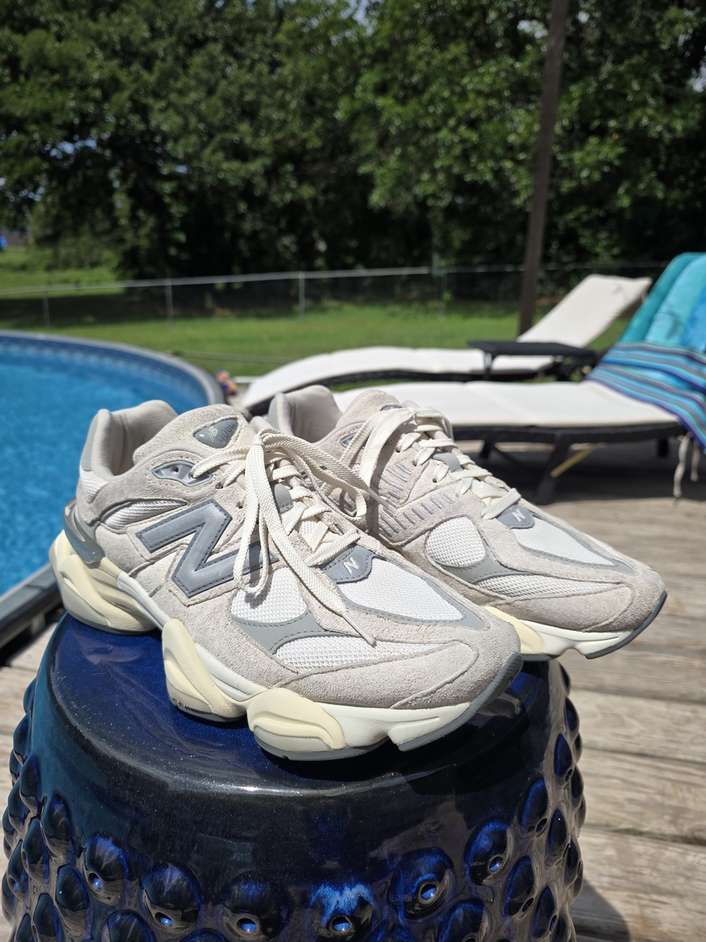 New Balance 9060 Sea Salt with Concrete Sneakers Unisex Shoes M10 W11.5